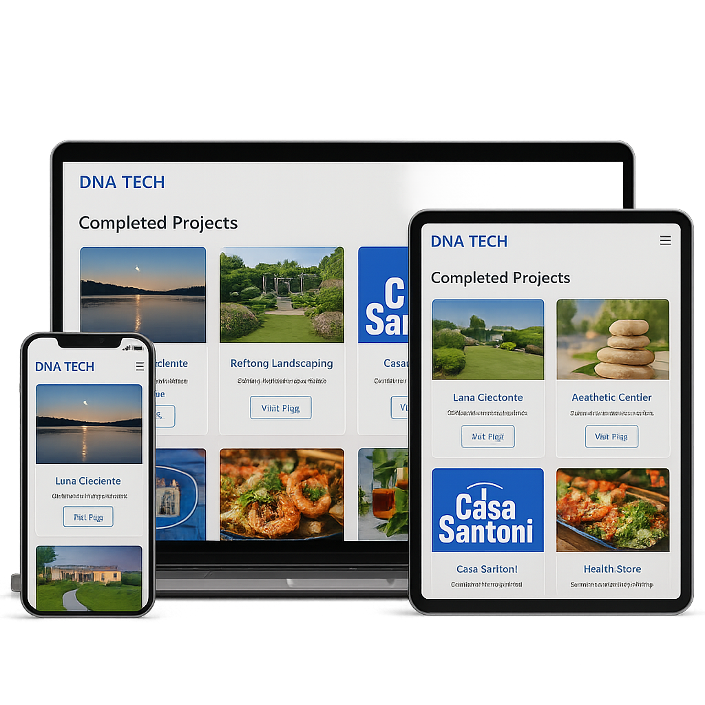 Sitio web en dispositivos